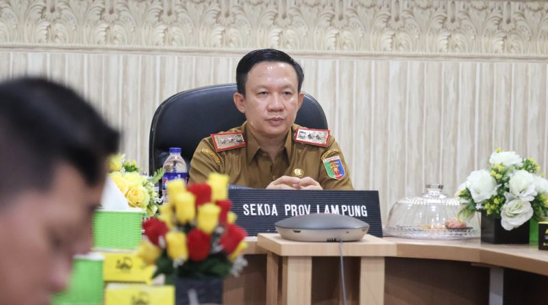 Pertumbuhan Ekonomi Lampung Lampaui Nasional,   Sekdaprov Ikuti Arahan Mendagri dan Bappenas