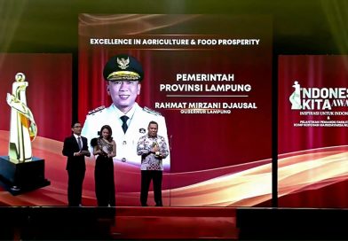 Pemprov Lampung Raih Penghargaan Excellence in Agriculture and Food Prosperity