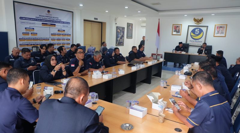 NasDem Lampung Segera Kirim Bantuan Kemanusian  Korban Bencana di Sumatra