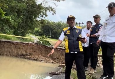 Gubernur Lampung Perintahkan Penanganan Cepat Jembatan Kali Nughik yang Putus