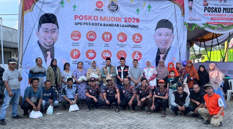 PKS Bandar Lampung Launching Posko Mudik: Hadirkan Rasa Aman, Nyaman dan Berkah Bersama Pemudik