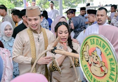 Halalbihalal di Lamban Rakyat Jadi Berkah UMKM, Dagangan Ludes Diborong dan Dibagikan Gratis