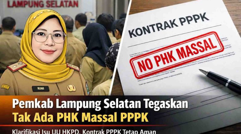 Heboh UU HKPD, Pemkab Lampung Selatan Tegaskan Tak Ada PHK Massal PPPK