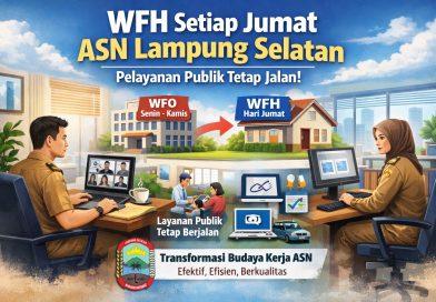 Mulai Besok, ASN Lampung Selatan WFH Setiap Jumat, Pelayanan Publik Tetap Jalan Mulai Besok, ASN Lampung Selatan WFH Setiap Jumat, Pelayanan Publik Tetap Jalan