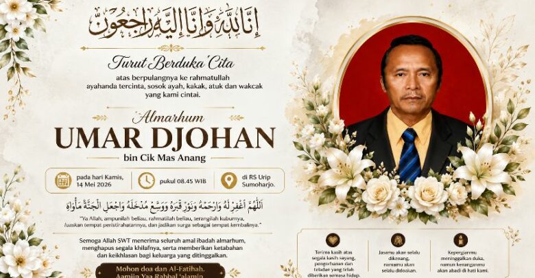 Advokat Senior Lampung Umar Djohan Meninggal Dunia