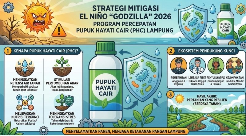Pemprov Lampung Matangkan Strategi Antisipasi El Nino untuk Jaga Produktivitas Pertanian