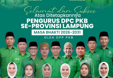 Konsolidasi Mesin Partai Menuju 2031,  DPP PKB Tetapkan Ketua DPC se-Lampung