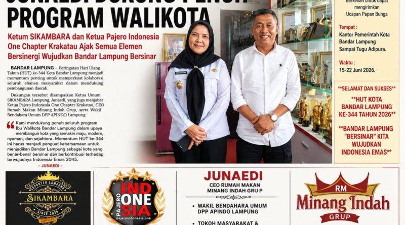 Junaedi Ajak Semua Elemen Bersinergi Wujudkan Bandar Lampung Bersinar