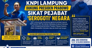 KNPI Lampung Dukung Presiden Prabowo Sikat Pejabat ‘Gerogoti’ Negara