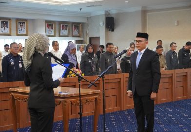 Wagub Jihan Lantik Indra Sanjaya sebagai Karo Adpim Pemprov Lampung