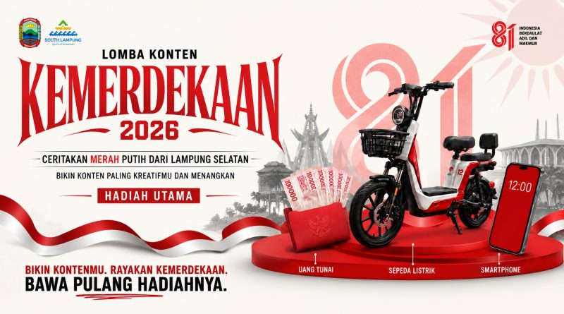 Rayakan HUT RI di Menara Siger, Bagikan Cerita Merah Putihmu dan Rebut Hadiah Menarik