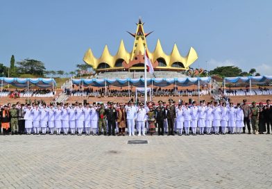Merah Putih Menyala dari Beranda Sumatra,  Menara Siger Jadi Panggung HUT RI ke-81