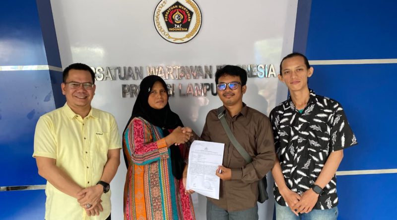 LAKH PWI Lampung Beri Pendampingan Hukum Dua Jurnalis Korban Kekerasan Pers