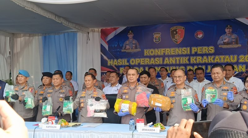 Ops Antik Krakatau 2026, Polda Ungkap 379 Kasus Narkoba dan Sita 85,9 Kilogram Sabu