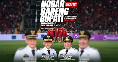 Pemkab Gelar Nobar Gratis Final Indonesia vs Thailand,  Malam Ini