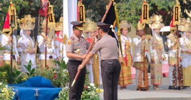 Polda Lampung Gelar Upacara Serah Terima Pataka, Sambut Kapolda Baru
