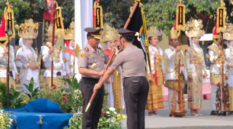 Polda Lampung Gelar Upacara Serah Terima Pataka, Sambut Kapolda Baru