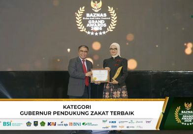 Perkuat Ekosistem Zakat Produktif,   Gubernur Kembali Raih Grand BAZNAS Awards 2026