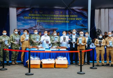 Komitmen Berantas Narkotika, 4.364 Cartridge Liquid Vape mengandung Narkotika Dimusnahkan