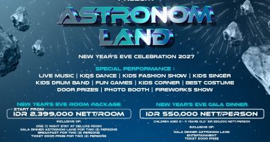 Malam Tahun Baru 2027,  Swiss-Belhotel Hadirkan “Astronom Land” Hiburan Keluarga dan Paket Menginap Eksklusif