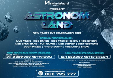 Malam Tahun Baru 2027,  Swiss-Belhotel Hadirkan “Astronom Land” Hiburan Keluarga dan Paket Menginap Eksklusif