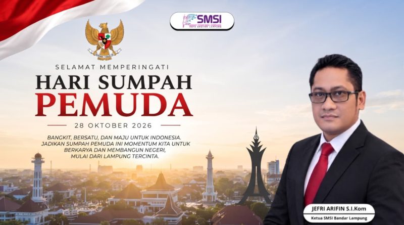 Sumpah Pemuda Jadi Momentum SMSI Bandar Lampung Perkuat Peran Pers